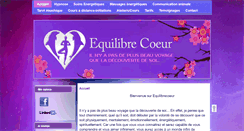 Desktop Screenshot of equilibrecoeur.com